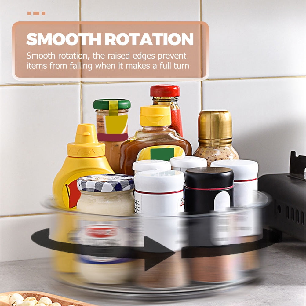 Raindrops  Kitchen Shelf Rotating Tray Turntable Organizer Baby
