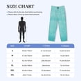 thumbnail image 4 of Hirioo Blue And Turquoise for Men's PJ Pajama Pants Sleep Pants Men's Home Trousers with Pockets,S-3XL-Small, 4 of 6