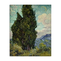 Stupell Industries Van Gogh Cypress Landscape Landscape & Nature Painting Wrapped Canvas Art Print Wall Art, 36 x 48
