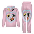 thumbnail image 2 of The Powerpuff Girls Unisex Adult Sweatsuits Hoodie & Sweatpants Long Sleeve Hooded Sweatshirt Matching Joggers Tracksuit Sets XS, 2 of 9