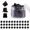 Black, variant on 36 count Clear Mini Hair Claw Clips  for Design  Adult Hairstyles White Plastic Hair Clips Small Decoration Buns Pining Bangs  Grip Multifunction Clamp Clips.