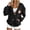 Black, variant on Halloween Sweatshirt Cardigan Women Ghost Print Button Down Bomber Jacket V-Neck Open Front Drop Shoulder Home Lounge Sweatshirt Casual Jackets 2XL