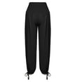 thumbnail image 5 of Idoravan Women's Plus Size Pants Clearance Womens Wide Leg Casual Loose Yoga Sports Pants Home Casual Pants, 5 of 9