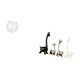 thumbnail image 5 of Acuario de escritorio,Pecera pequeña transparente,pecera,jarrón,mesa,Estatua de ciervo alce,Estatua de jirafa de cerámica,adorno moderno para decoración del hogar,Figuras de jirafas de, 5 of 8