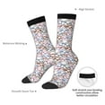 thumbnail image 4 of Yiaed sloth cartoon Print Great elasticity Crew Socks Sports socks for Men and Women, 4 of 6