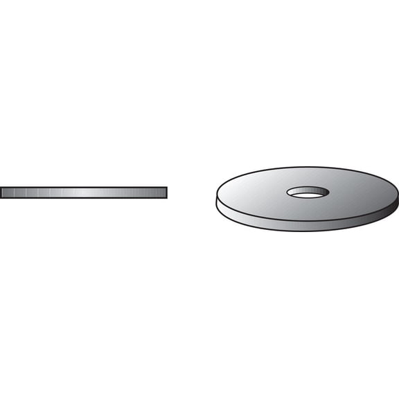 Hillman 0830626 Fender Washer, Stainless Steel, 3/8"X1-1/2"