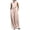 Pink, variant on Women's High-Waisted Linen Regular Fit Two-Piece Set, Mock Neck Sleeveless Top with Matching Wide Leg Pants, Elegant Outfit for Formal and Casual Occasions