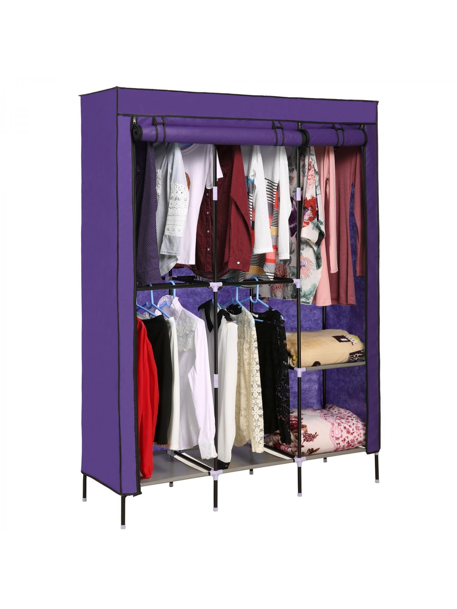 Portable Wardrobe Closet Storage Organizer Clothes Rack With Shelves Portable Wardrobe Closet Storage Organizer Clothes Rack With Shelves Com