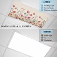 thumbnail image 4 of Pink Orange Teal Spring Floral Fluorescent Light Covers, Watercolor Botanical Summer Flowers Magnetic Light Covers for Ceiling Lights, Fluorescent Ceiling Shade for Classroom Office 4x2Ft x 3PCS, 4 of 8
