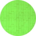thumbnail image 1 of Ahgly Company Indoor Round Solid Green Modern Area Rugs, 5' Round, 1 of 4
