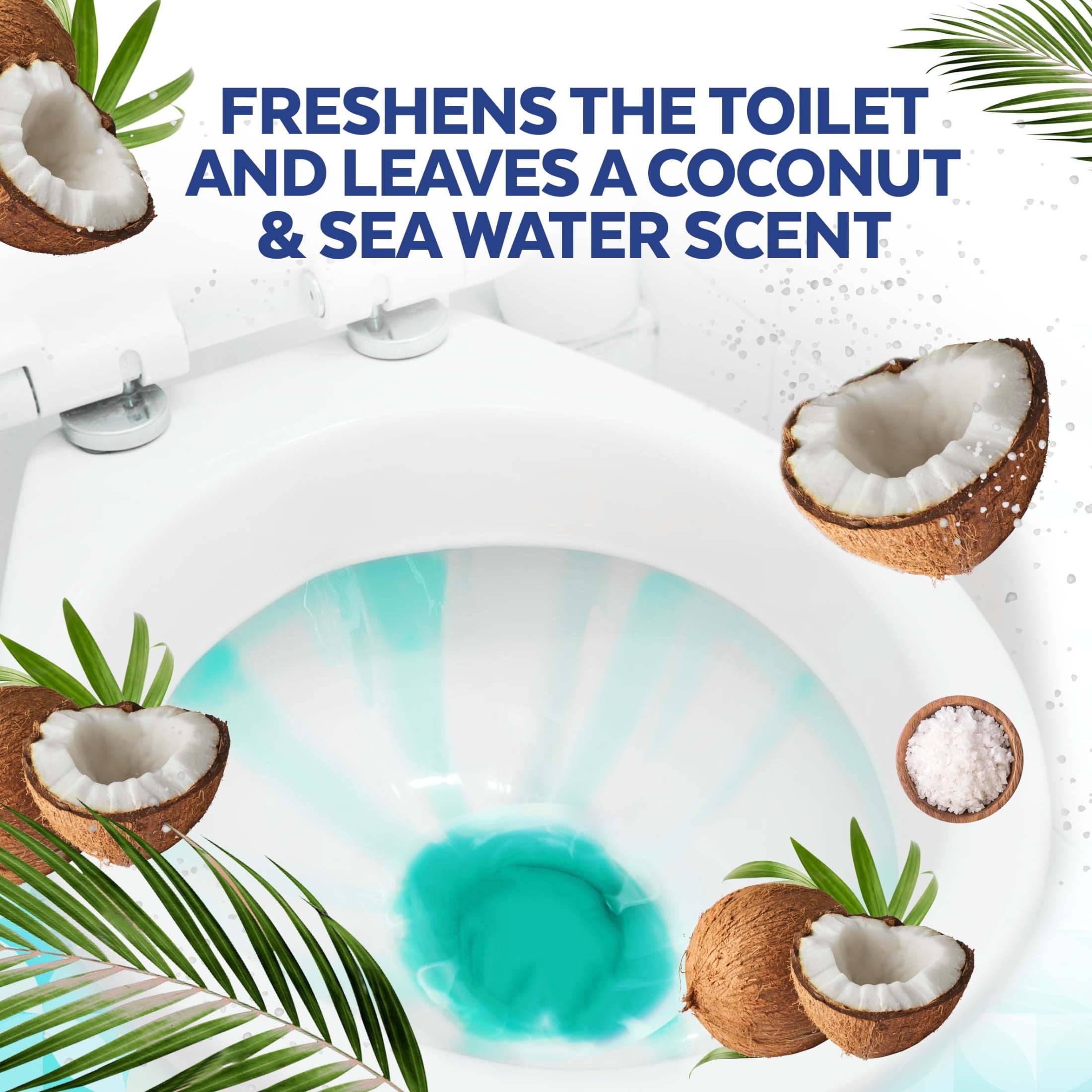 (4 pack) Lysol® Toilet Bowl Cleaner Gel, Brand New Day, Coconut & Sea Minerals, 24oz