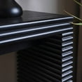 thumbnail image 2 of Modern Black Ribbed Console Table - Ideal for Hallway & Living Room, 2 of 14