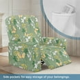 thumbnail image 3 of Kuiaobaty Butterfly Flower Print Reclining Slipcover with Pocket Stretch Recliner Chair Cover Large Thick Reclining Sofa Slipcover Washable Recliner Couch Cover for Pets Kids, 3 of 8