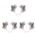 thumbnail image 2 of Justharion Animal Hair Hoop Shapable And Inner Iron Wire Performance Look No Shedding Shows Gray and white 3Set, 2 of 6