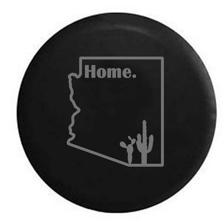 Penn State Spare Tire Cover - Arizona Desert Cactus Home State Edition Spare Tire Cover Vinyl Stealth Black 27.5 in