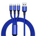 thumbnail image 1 of Cable de nylon trenzado duradero con carga rápida USB, compatible con smartphones, tabletas y más, 1 of 4