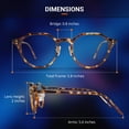 thumbnail image 6 of Blue Light Blocking Glasses | Lightweight Eyeglasses Frame | Computer Game Glasses | Relieve Eye Strain From Digital Devices and Gaming | Glasses for Men & Women, 6 of 8