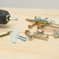 thumbnail image 3 of SOPOTUTU Mannequin Fixing Hardware Stabilizer Screws White Plastic and Iron for Home 5Pcs, 3 of 8