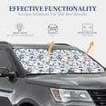 thumbnail image 3 of Goofa Hawaii Palms Pattern 2 Piece Car Windshield Sun Shade Foldable | Front Windshield Shade for Sun, Heat and UV Rays | Sunshade for Car Front Window-Small, 3 of 7