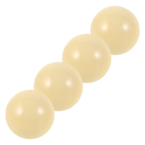 YUYUETIME White Resin Cue Ball Smooth Surface Ideal for Beginners Pool Table 4Pcs
