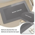 thumbnail image 4 of Yaoyar Diatomaceous earth bath mat Rubber Non Slip Shower mat Quick Dry Super Absorbent Bathtub mat Bath Stone Mat - Thin Bath Mats for Bathroom Floor, Tub and Fit Under Door, 16x24in Rectanglea, 4 of 9