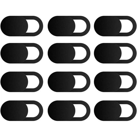 Webcam Cover Slide 12 Pack, Laptop Camera Cover Slide Phone Camera Cover, Blocker Slider Fits Most iPhone MacBook Laptop