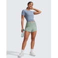 thumbnail image 3 of CRZ YOGA High Waisted Running Shorts for Women 2.5" Mesh Liner Quick Dry for Workout Athletic with Zipper Pocket, 3 of 4