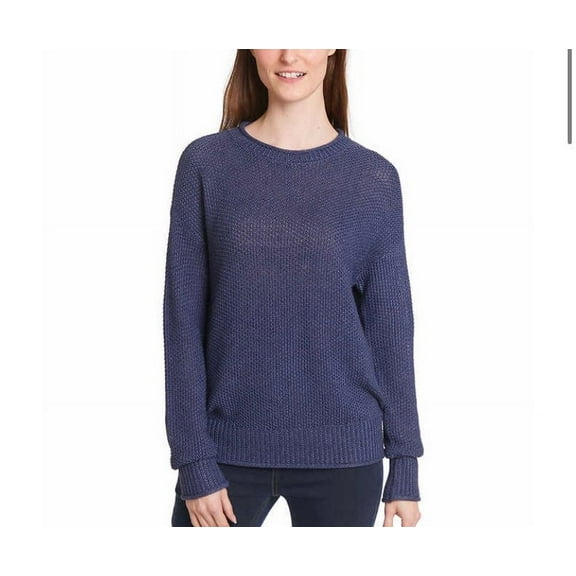 Jessica Simpson Womens Roll Neck Sweater,Maritime Blue,L