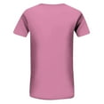 thumbnail image 5 of Yubnlvae Solid V-Neck Pocket T-Shirt - Soft Cotton Basic Top for Work & Casual Outings (Everyday Essentials), Women's V-Neck Solid Color T-Shirt Loose Fit Pocket Casual Basic Top, Pink, Xxl, 5 of 5