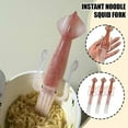 thumbnail image 2 of Squid Shape Noodle Fork, Cute Squid-Shaped Cooking Tools, Food Grade Plastic Portable Tableware for Picnics & Parties, Heat-Resistant Plastic Utensil for Ramen/Pasta/Salad N7X6, 2 of 8
