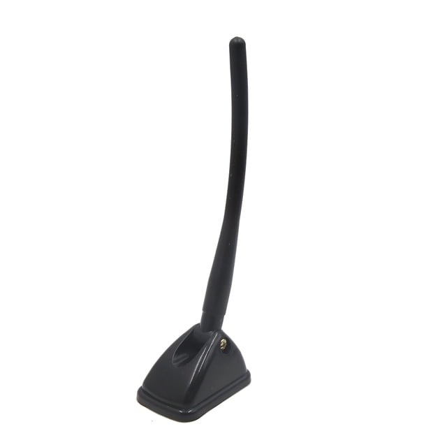 Antena de Decoración Base Adhesiva Plástico Negro Regulable de Techo de Coche