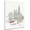 thumbnail image 2 of Tangletown Fine Art 'World Cafe III - NYC Red' by Avery Tillmon Graphic Art on Wrapped Canvas, 2 of 2