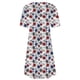 thumbnail image 5 of Vestido Corto para las Mujeres Cuello Redondo Manga Corta Impresa Suéter, Moda Casual Estilo Línea, 5 of 8