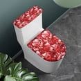 thumbnail image 3 of HELLHERO Love Elastic Edge Toilet Lid Cover Adjustable Stretch Reusable Toilet Lid Cover Set Soft Hotel Washable and Reusable 17x21 Inches, 3 of 6