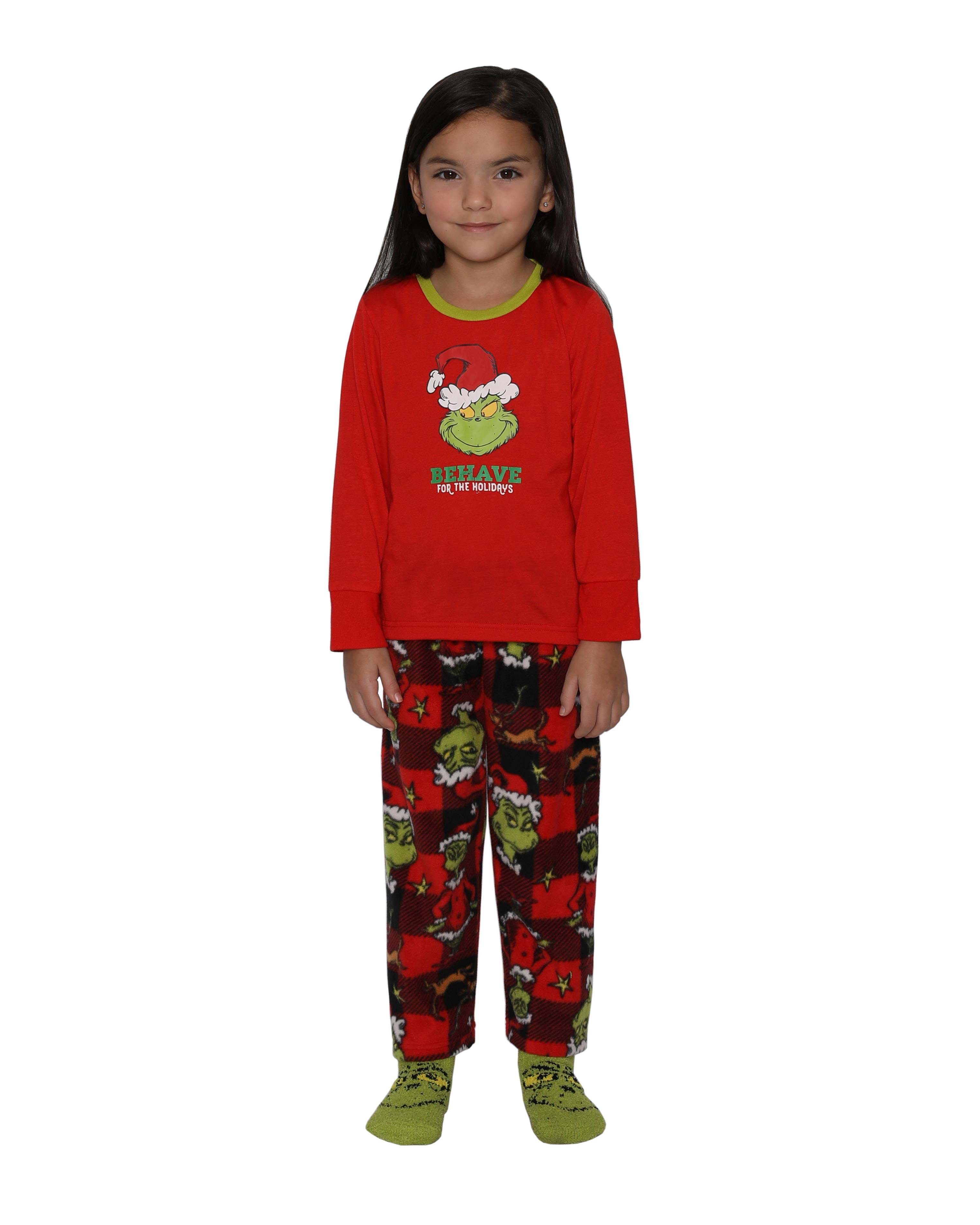 Dr. Seuss The Grinch Boys Christmas Kids PJs Size 7 8 Walmart