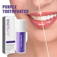 thumbnail image 2 of Jaysuing Purple Teeth Whitening Toothpaste Care Gum Cleaning Tooth Stains Oral Odor White Dazzling White Toothpaste -, 2 of 5