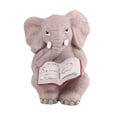 thumbnail image 3 of Estatua de elefante, figura de animal, adorno para dormitorio, escritorio, sala de estar, boda, resina Libro de mirar 9x12cm, 3 of 9