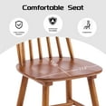 thumbnail image 6 of ATOMSPACE Windsor Dining Chairs Set of 2, Farmhouse Solid Wood Spindle Back Chair for Kitchen & Dining Room, Walnut, 6 of 8