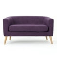 thumbnail image 4 of GDF Studio Brony Muted Purple Fabric Mid Century Modern Loveseat, 4 of 12
