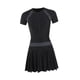 thumbnail image 3 of Traje de baño de 1 pieza con cintura ceñida, moderno, cuello redondo y almohadillas para el pecho, para mujer M, 3 of 9
