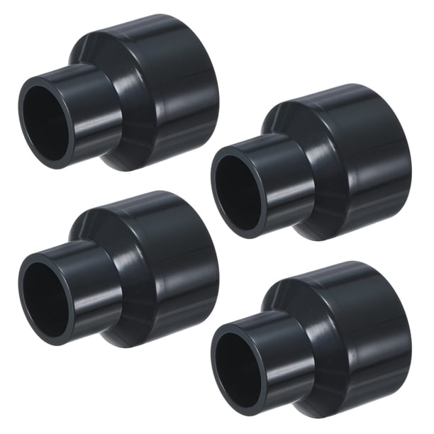 Uxcell 4-Pack UReducer Conector de Tubo Reductor, DN32*20 Acoplamiento Reductor de Tubo Recto, Gris