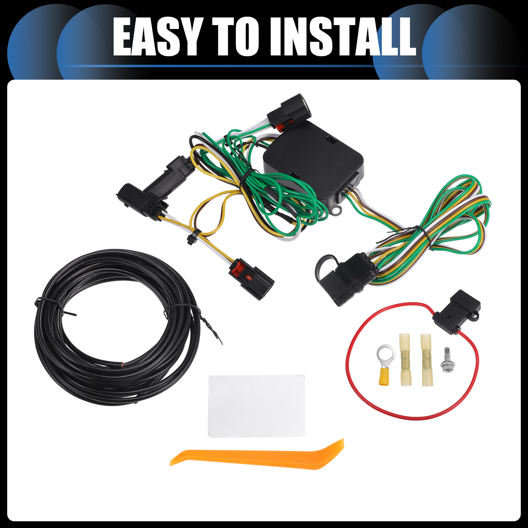 Unique Bargains Vehicle 4-Pin Trailer Wiring Harness Kit, for Chrysler Pacifica 2017-2018
