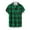 Green, variant on Men's Buffalo Plaid Outdoor Recreation Clothing Casual Button Down Shirts for Party Club Hip Hop Black XXL