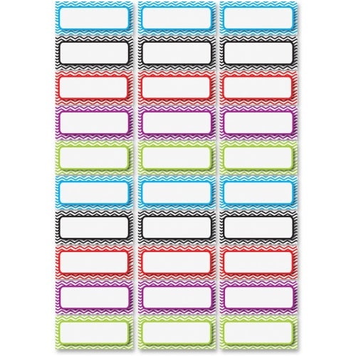 Ashley, ASH10077, Dry Erase Chevron Nameplate Magnets, 1 Pack, Multicolor