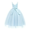 thumbnail image 5 of Kids Blue Dress for Girls Ruffle Girl Tulle Dress Baby Girls Rainbow Dress Girls Hallowmas Outfit 4-6 Years, 5 of 6