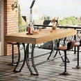 thumbnail image 5 of 63" Counter Height Bar Table with Metal Footres for Entertaining, 5 of 7