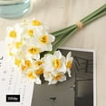 thumbnail image 3 of Viworld 6PCS Artificial Daffodils Flowers Spring Flower Fake Silk Flower Arrangement for Home Wedding Decor, 3 of 9