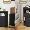 thumbnail image 5 of Favory 27" Metal Nightstand with Locked Doors, Small Sidetable with Storage Shelf, Storage Cabinet for Bedroom, Metal End Table for Home, Office Black, 5 of 10