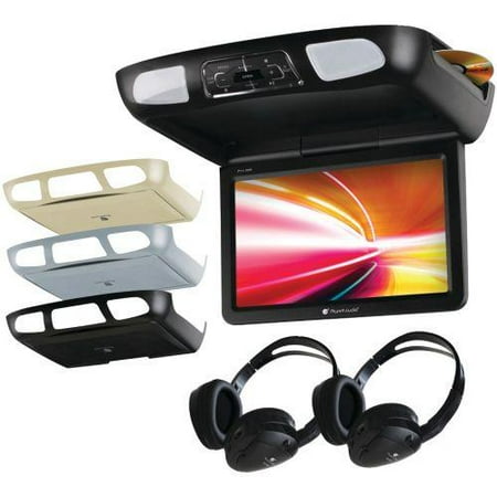 PLANET AUDIO P11.2ES 11.2" CEILING-MOUNT TFT DVD PLAYER WITH BUILT-IN IR TRANSMITTER and FM MODULATOR