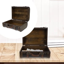 Yardwe Vintage Wooden Jewelry Storage Case with Large Capacity for Jewelry and Trinkets